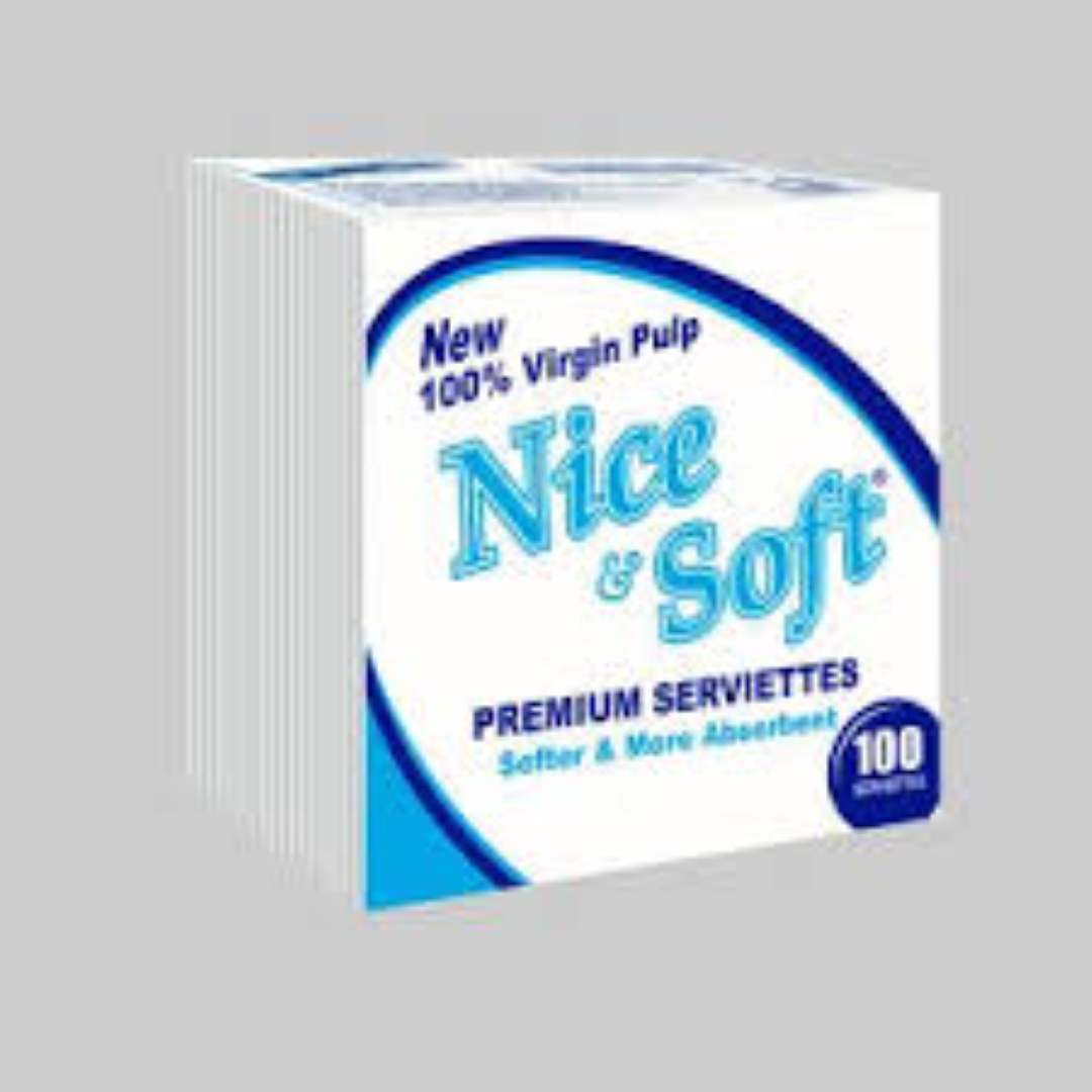  Livelle Serviettes - 100 Sheets  100% Virgin  1 Ply  30*30cm - Single Pack (Bale)